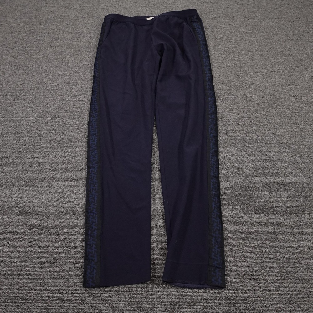 Zadig & Voltaire Pants Womens 38 Blue Paula Track Elastic‎ Waist Logo Tape